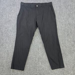 Fabletics High Side Chino Pant Mens 38x29 Black Stretch Casual